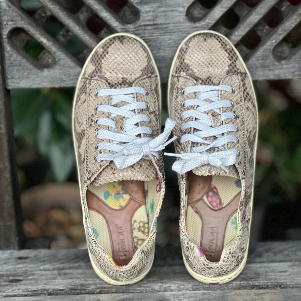 BORN Leather snake print sneakers|6.5 - Picture 4 of 7